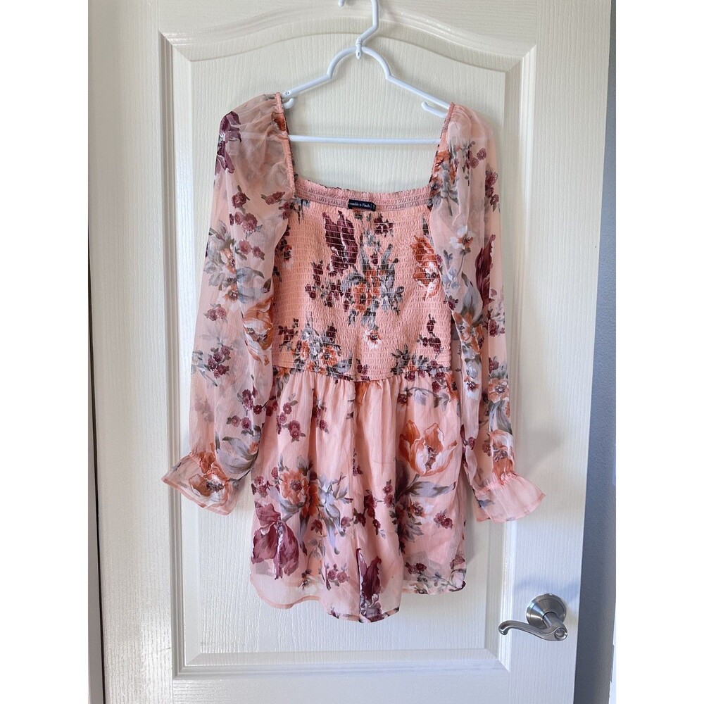 NWT Abercrombie Flower Romper Medium